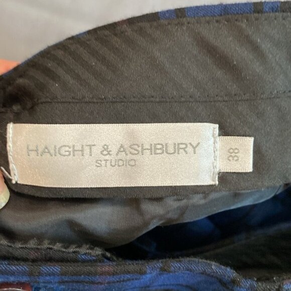 Haight and Ashbury blue plaid Shorts Size 38 - Picture 11 of 11